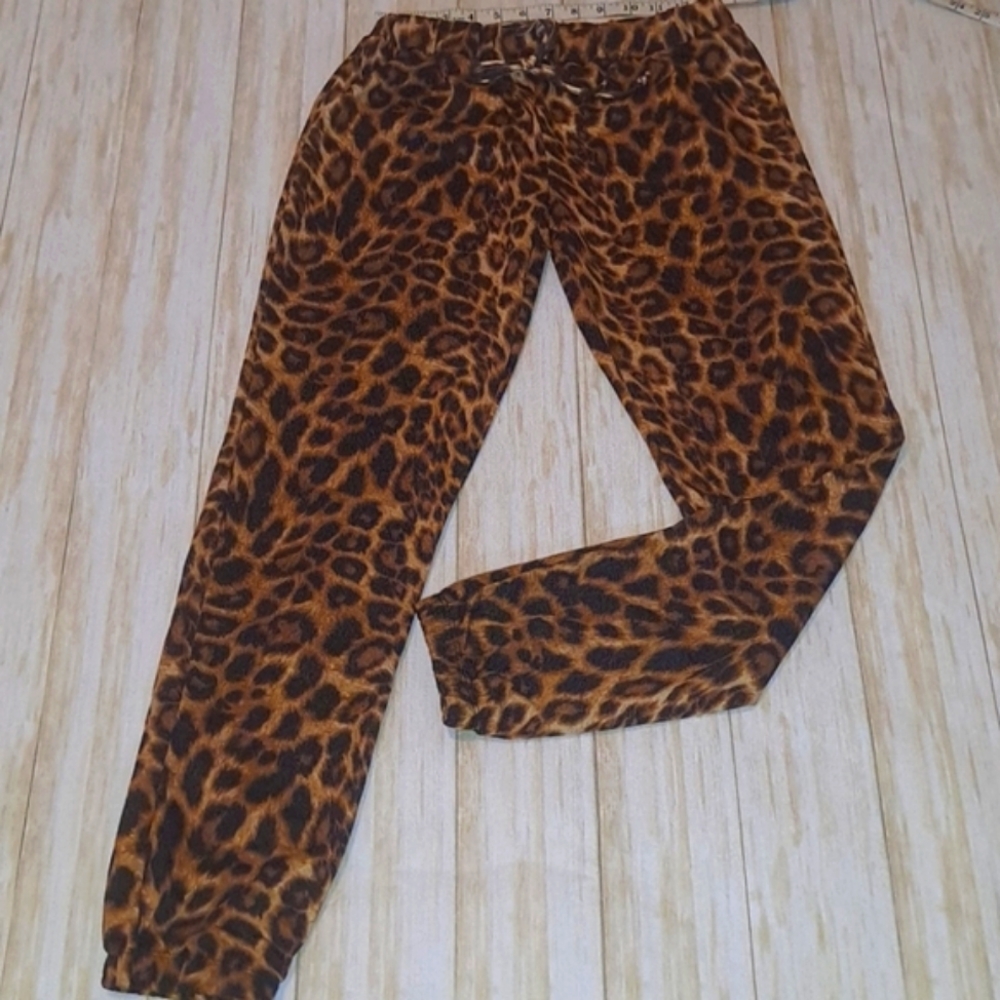Leopard Animal Print Light Stretch Joggers